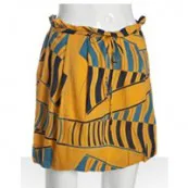 Marc by Marc Jacobs sunflower printed cotton 'Dashiki' paper bag skirt Marc by Marc Jacobs sunflower printed cotton 'Dashiki' paper bag skirt