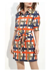 Milly 'Melissa' Belted Shirtdress