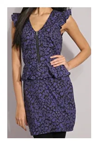 Oasis Animal Zip Print Front Dress