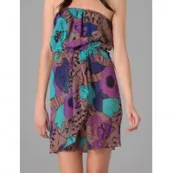Tibi Strapless Cover Up Dress Tibi Strapless Cover Up Dress