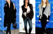 Celebrities loving their draped cardigans at Sundance