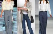 Wide leg Jeans on the runway Wide leg Jeans on the runway