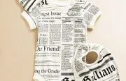 John Galliano Kids Infant's Gazette Print Three-Piece Gift Set John Galliano Kids Infant's Gazette Print Three-Piece Gift Set