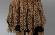 Catherine Malandrino Raw Edge Leopard Skirt