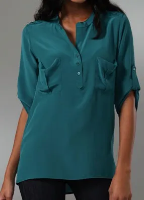 Ella Moss Estelle Pocket Blouse