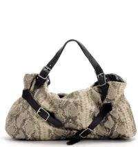 Foley and Corinna Python Embossed Satchel