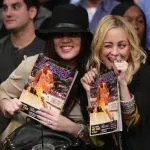 Khloe Kardashian and Nicole Richie watching the Lakers Khloe Kardashian and Nicole Richie watching the Lakers
