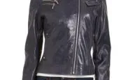 Laundry By Shelli Segal Cracked Motorcycle Jacket