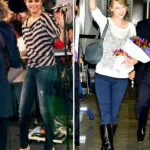 Taylor Swift & Selena Gomez Rocking Their AE Jeggings Taylor Swift & Selena Gomez Rocking Their AE Jeggings