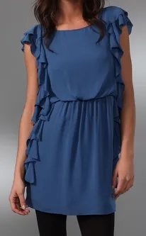 Tibi mini dress blue