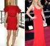 Jennifer Lawrence in her signature red.