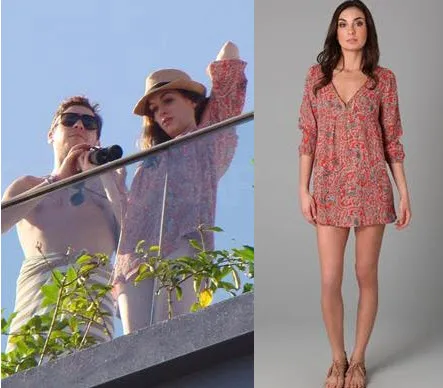 anne hathaway floral tunic