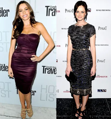 Celebrities Wearing Their Knee Length Dresses