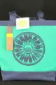 Tory Burch Blue Tote Signed by Tory
