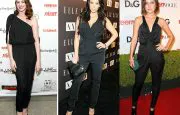 Celebrities in their black jumpsuits Celebrities in their black jumpsuits