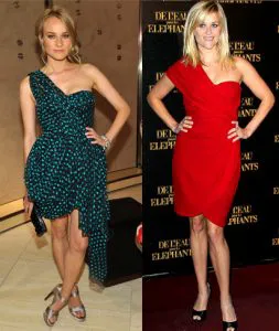 Celebrities wearing draped one shoulder dresses Celebrities wearing draped one shoulder dresses
