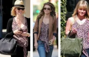 Celebs in the Fifteen Twenty floral ruffle tank