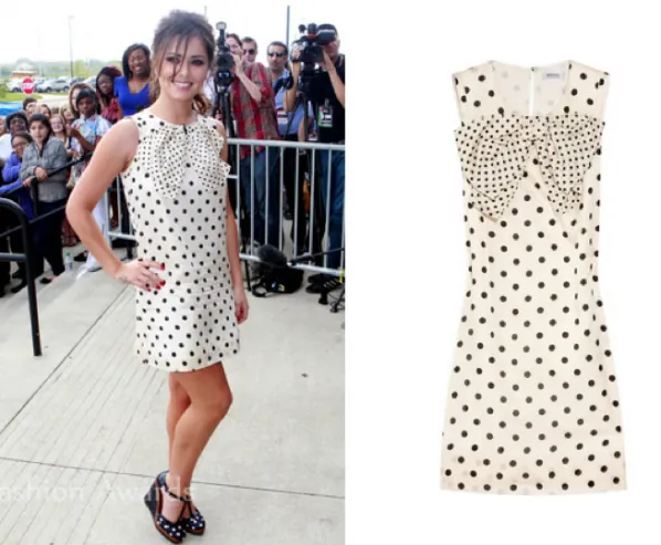 Cheryl Cole in her Sonia Rykiel Polka Dot Dress