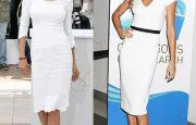 Gisele and Uma in their White Dresses Gisele and Uma in their White Dresses