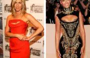Jennifer Aniston Beyonce Peek-a-Boo Dresses