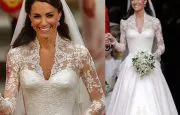 Kate Middleton White Lace Sleeve Dress