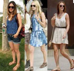 celebs in flat sandals celebs in flat sandals