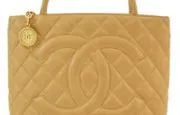 Chanel Beige Caviar Medallion Handbag Chanel Beige Caviar Medallion Handbag