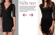Black Scalloped Lace Dress
