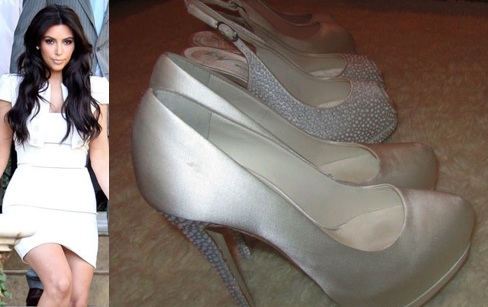  Kardashians Shoes on Kim Kardashian  Finally   Unveils Her Giuseppe Zanotti Wedding Shoes