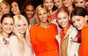 Tory Burch with models spring 2011 runway show Tory Burch with models spring 2011 runway show