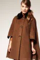 ASOS cape with fur trim