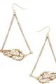 Topshop gold leaf earrings