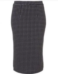 Topshop polka dot pencil skirt Topshop polka dot pencil skirt