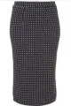Topshop polka dot pencil skirt