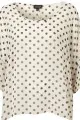 1.Oversize polka dot tee