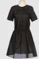 3. Cynthia Rowley black shirt dress