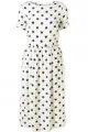 4. Polka dot midi dress