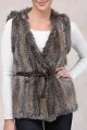 525 America Fur Vest with Belt