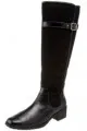 Black and nubuck equestrian boots