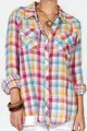 Rails Kendra Original Plaid Button Down in Rainbow