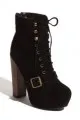 Steve Madden Black chunky heel booties