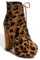 Steve Madden Leopard chunky heel booties