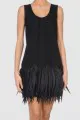 Vivienne Tam feather dress