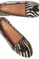 Zebra print smoking slippers