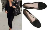 kate moss black suede smoking slippers