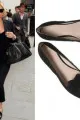 kate moss black suede smoking slippers