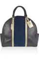The Travel suede and leather tote