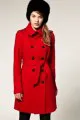 ASOS Double Breasted Coat With Belt