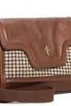 Cole Haan houndstooth clutch