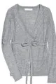 Gray wrap cardigan